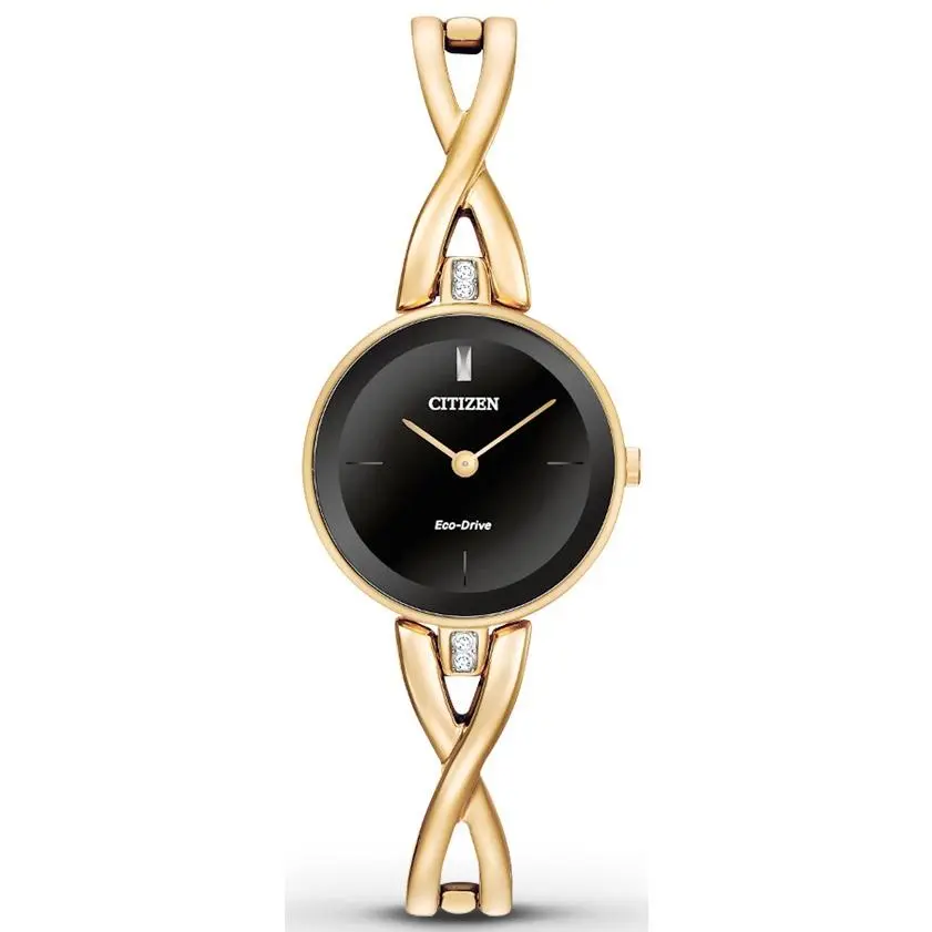 Citizen Eco-Drive Silhouette Gold-Tone Ladies Watch EX1422-54E