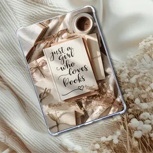 Just a Girl Who Loves Books | Soft and Cozy Aesthetic for Clear Case | Bookish Decor