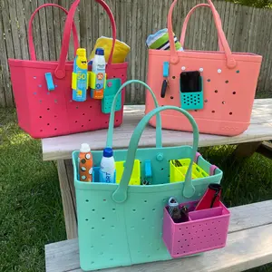 Customizable Boglet Bag Organizer Insert | Bright Colorful  Summer Vibe | Beach or Pool | Universal Customizable Fit