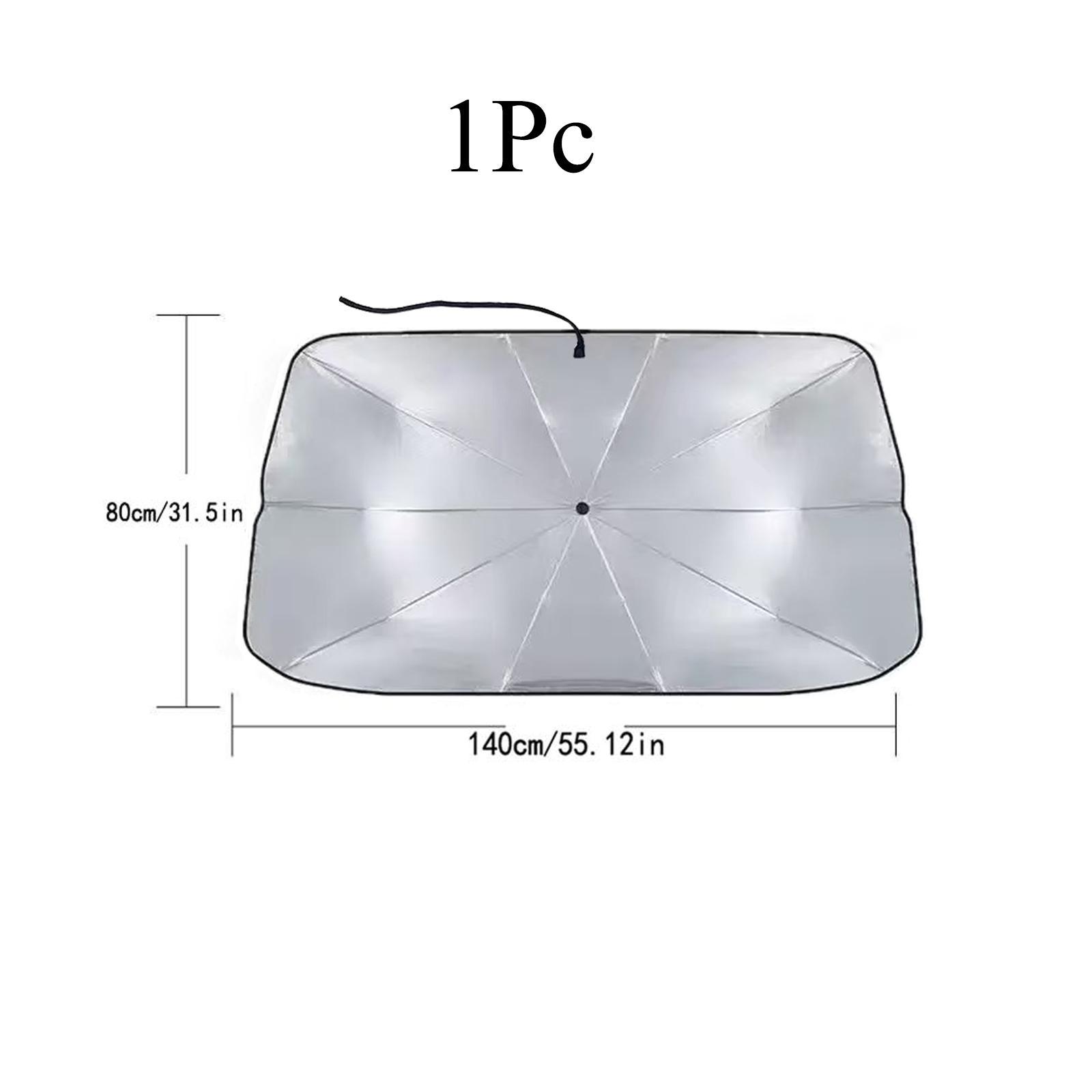 Collapsible Windshield Sunshade - Portable Foldable Front Windshield UV Blocker, Heat Insulation, Easy Setup, Adaptable to Most Cars, Auto Exterior Accessory for Summer,car accessories