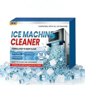 Ice Machine Cleaning Tablets, Safe Descaling Formula for Home Ice Makers, Eliminates Odors & Mineral Deposits, Easy Effervescent Cleaner for Daily Use