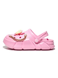 Fashion Butterfly Decor Girls Garden Shoes, Eva Material, Ultra-Light Anti-Slip Breathable, All Seasons Wear