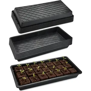 10 Pack 1020 Mesh Trays, Extra Strength 1020 Mesh Bottom Trays with Holes, 20'' x 10'', Heavy Duty Propagation Flats for Microgreens, Seed Starting, Soil Blocks, Hydroponics & Wheatgrass