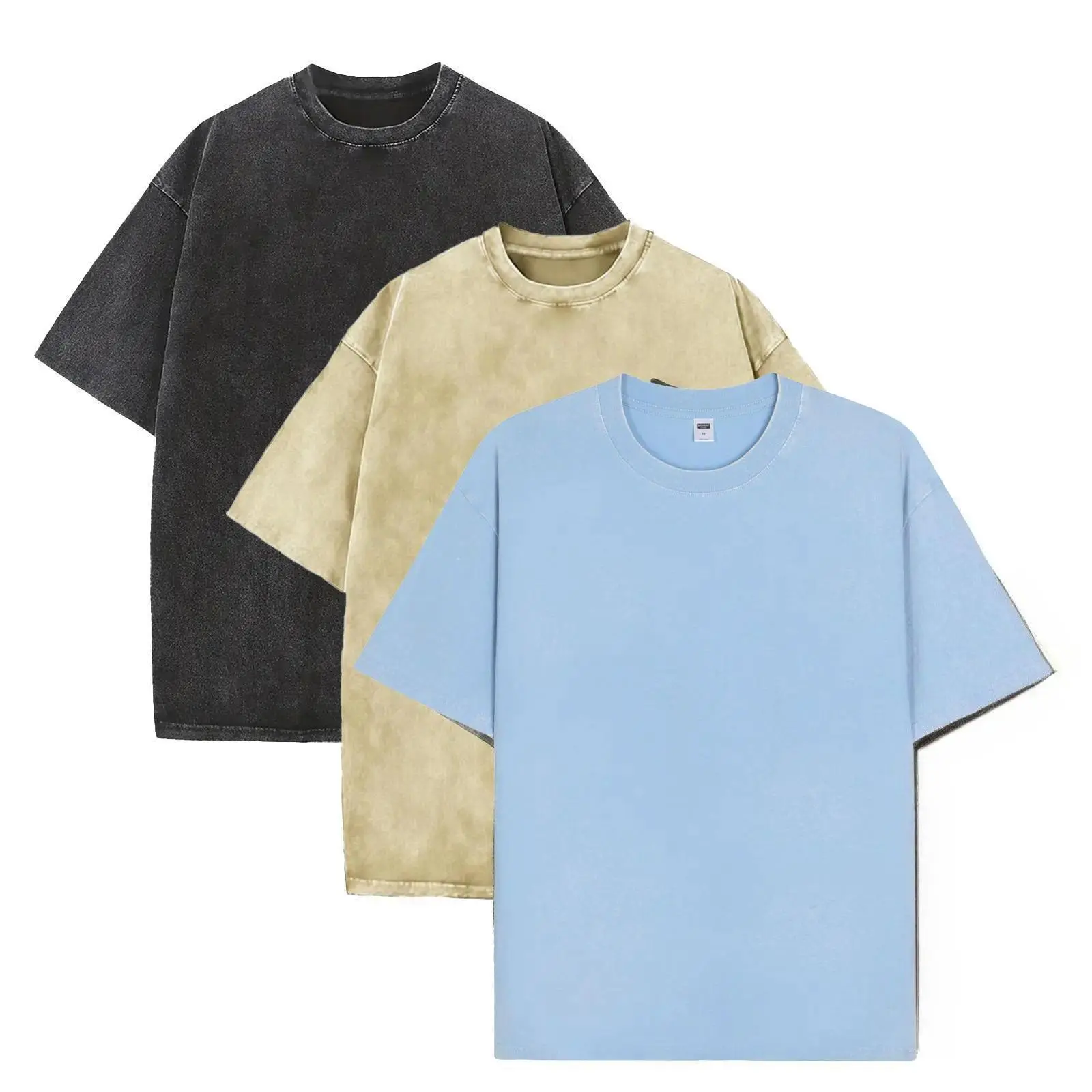 Black + Khaki + Sky Blue