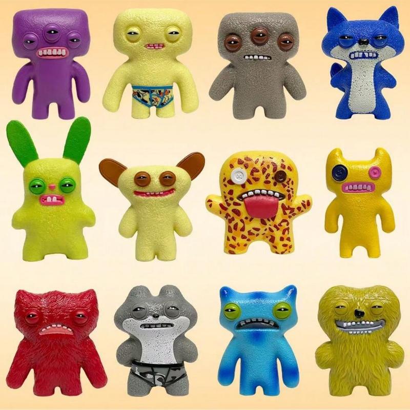 Fuggler Teeth Monster Handheld Toy, Funny Ugly Monster Creative Display Piece, Unique Odd Creature Model, Fun Collectible Figurine