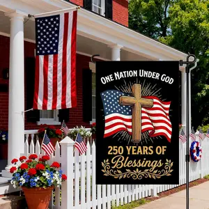 Blessings 250 Years America Garden Flags Decor for Outside, 250 Anniversary USA America Patriotic 4th of July Yard Sign Garden & House Banner, Perfect Decor for Any Occasion