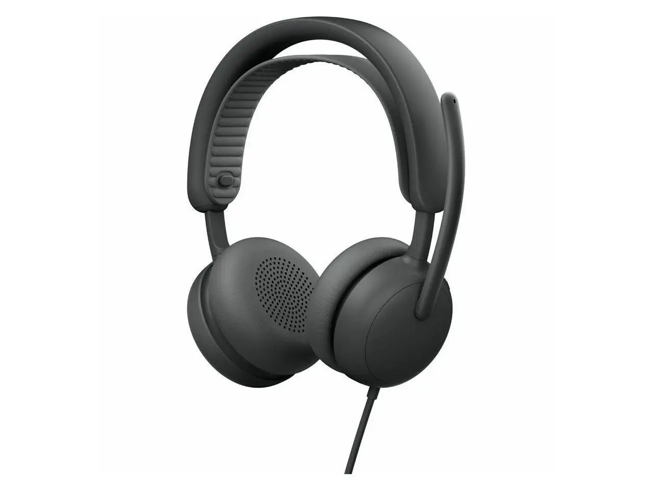 Logitech Zone Wired 2 Noise-Canceling Headset with Adaptive Hybrid ANC USB-C with USB-A adapter Graphite