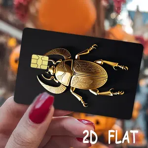 2-Piece Set Credit Card Skins, Unique Designs, Creative Fun Traffic Card Stickers, Ultra-Thin Waterproof Scratch-Resistant NFC Card Stickers