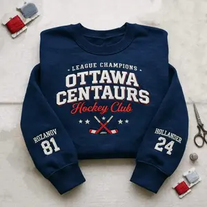 Embroidered Heated Rivalry Sweatshirt, Hockey Romance Unisex LGBT, Team Hollanov Hockey, Romance LGBT Gift