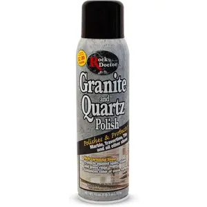 Rock Doctor Granite Polish Spray and Surface,oz.Can Polish Tile, Marble, Kitchen Countertop, and Natural Stone Surfaces, StreakFree Shine Pack of