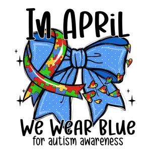 Kids Autism Awareness 2  DTF transfers | Ready to press | Direct to film Transfer | Quick shipping| Premade gang sheet