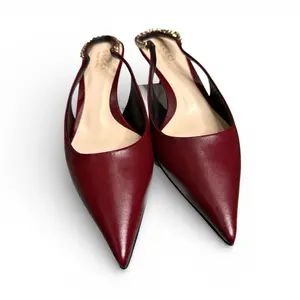 Gucci Signoria Slingback Pump in Rosso Ancora Red.