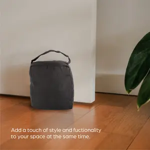 497 Decorative Fabric Door Stopper — Weighted Door Stop for Home & Office