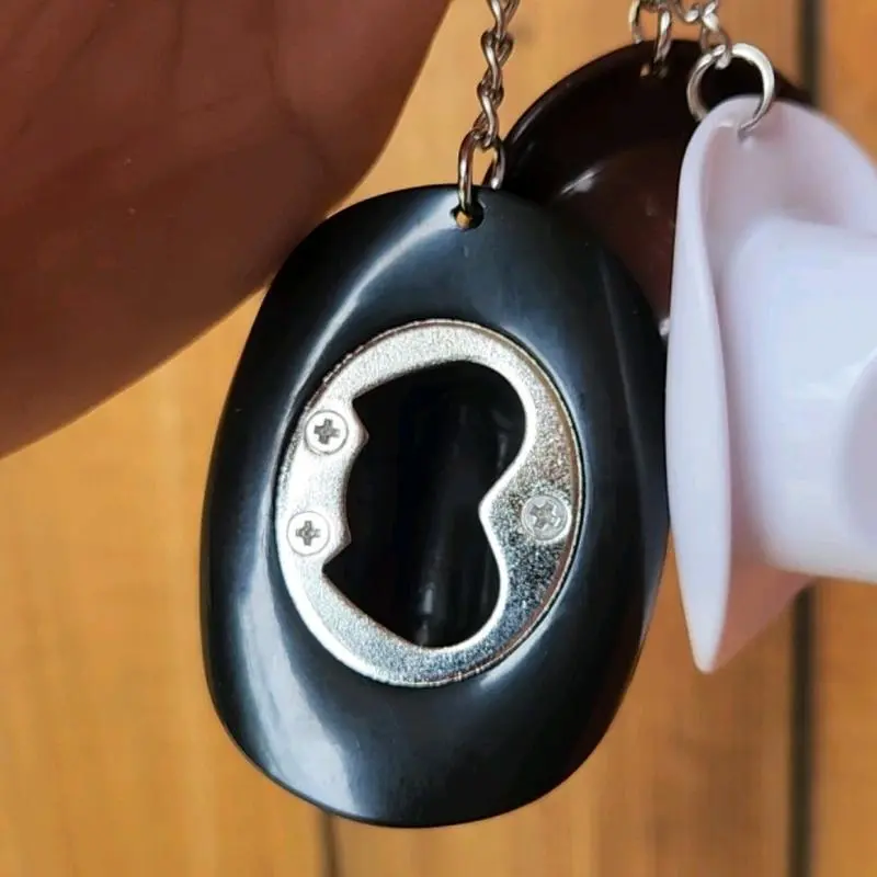 Cowboy hat /Tejana Bottle opener keychain Cowboy Hat Bottle Opener,  Portable ABS Cap Keychain Beer Openers, CowboyTheme Bar Party Favors Decoration for Men and Beer Lovers