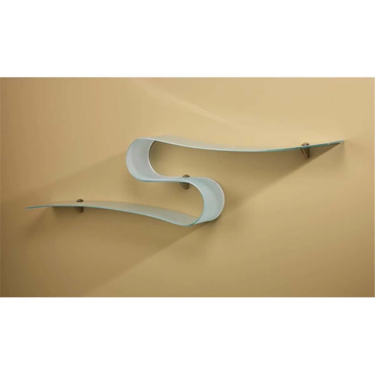 Amore Designs CPTSBOA Concepts Opaque Glass Shelf - Wall-Mounted Home Decor Shelf, Wall-Mounted Storage Solutions for Room Use