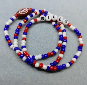 Bills Seed Bead Bracelet Stack