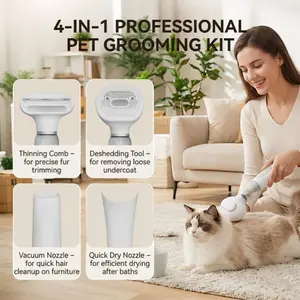 Multi-Functional Pet Hair Remover, Four-In-One Cat Hair Cleaner, Automatic Vacuum Brush, Carpet Bed Cat Fur Remover, Home Car Use