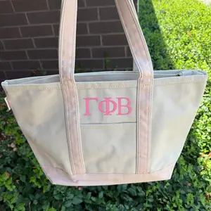 Gamma Phi Beta - Embroidered Classic Tote Bag