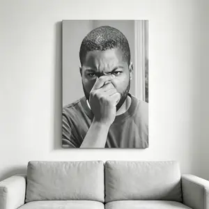 Funny Bathroom Movie Poster, Black and White Film Scene Wall Art, Humorous Toilet Room Decor, Unique Gift for Him