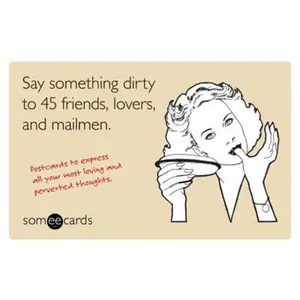 USED-Say Something Dirty to 45 Friends, Lovers, and Mailmen (someecards): Postcards to Express All Your Most Loving and Perverted Thoughts by Brook Lundy (Paperback)