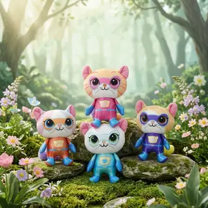 Cute Superhero Cat Plush Doll Soft Toy for Bedroom Desktop Decoration Thoughtful Holiday Gift for Friends
