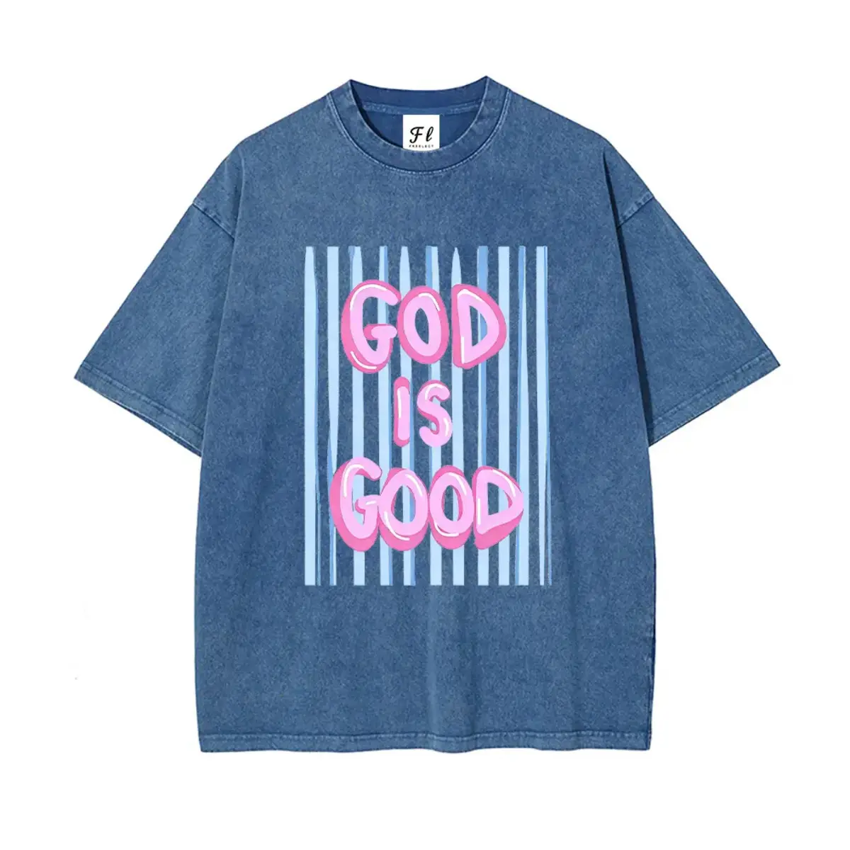 Women's Short-Sleeve Printed Washed Cotton Casual T-Shirt - Thin, Retro, Essential Street Wear Unisex Plus-Size Everyday Comfort Fit Top