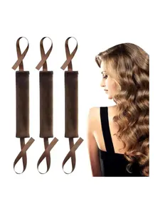 New Anti-Slip No Heat Curling Iron, Hair Roller, Lazy Bun Maker, Ribbon Curler, Damage-Free Styling Tool for Women, Heatless Hair Curlers