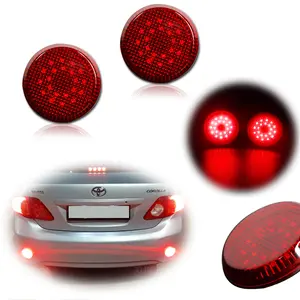 2pcs LED Red Rear Bumper Reflectors Tail Brake lamps Lights For Toyota Sienna Corolla, etc Replace OEM 8191002040 81910-02040 TO2830104