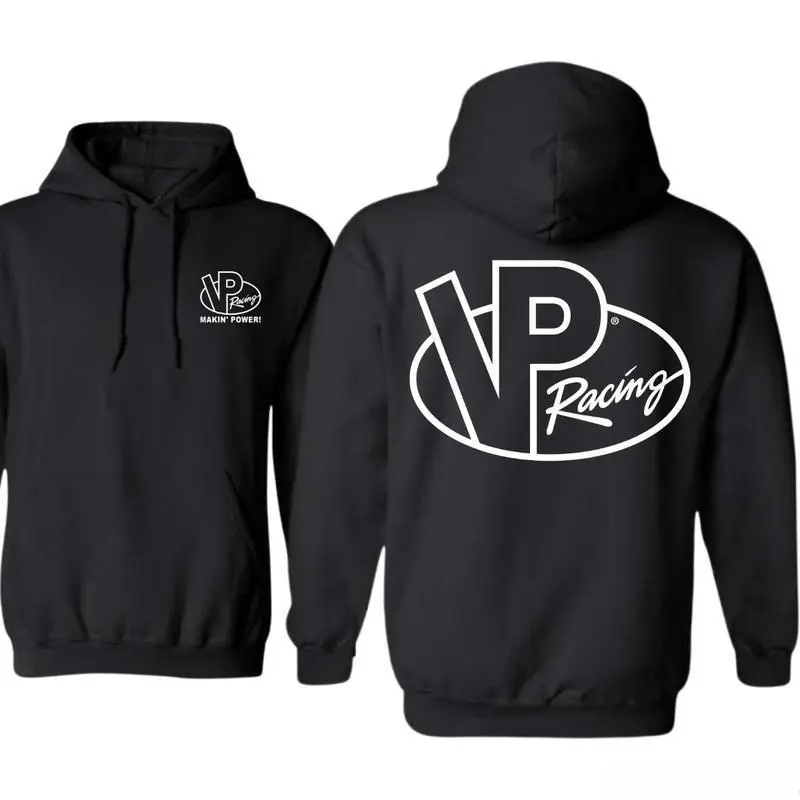 Men's VP Racing Top Hoodie - Soft Cotton Fabric Menswear, Bold Logo, Power & Performance Inspired Racing Streetwear Pullover for Car Lovers