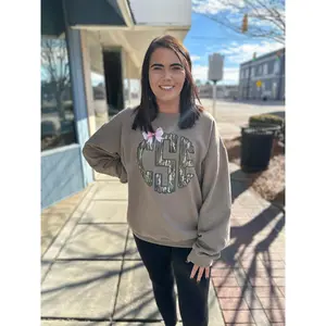 Camo Monogram Crewneck
