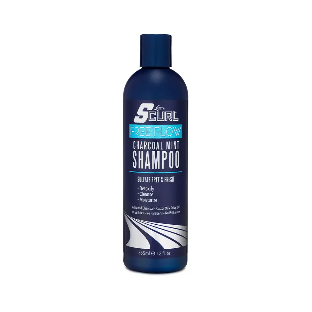 SCurl Free Flow Charcoal Mint Shampoo SCurl Free Flow Charcoal Mint Shampoo
