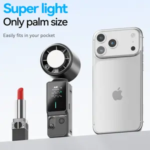 Portable Handheld Fan, High Speed Turbo Fan with 100 Adjustable Levels, 3000mAh Rechargeable Battery, LED Display, Mini Personal Fan for Travel, Outdoor, & Office - Slim Design