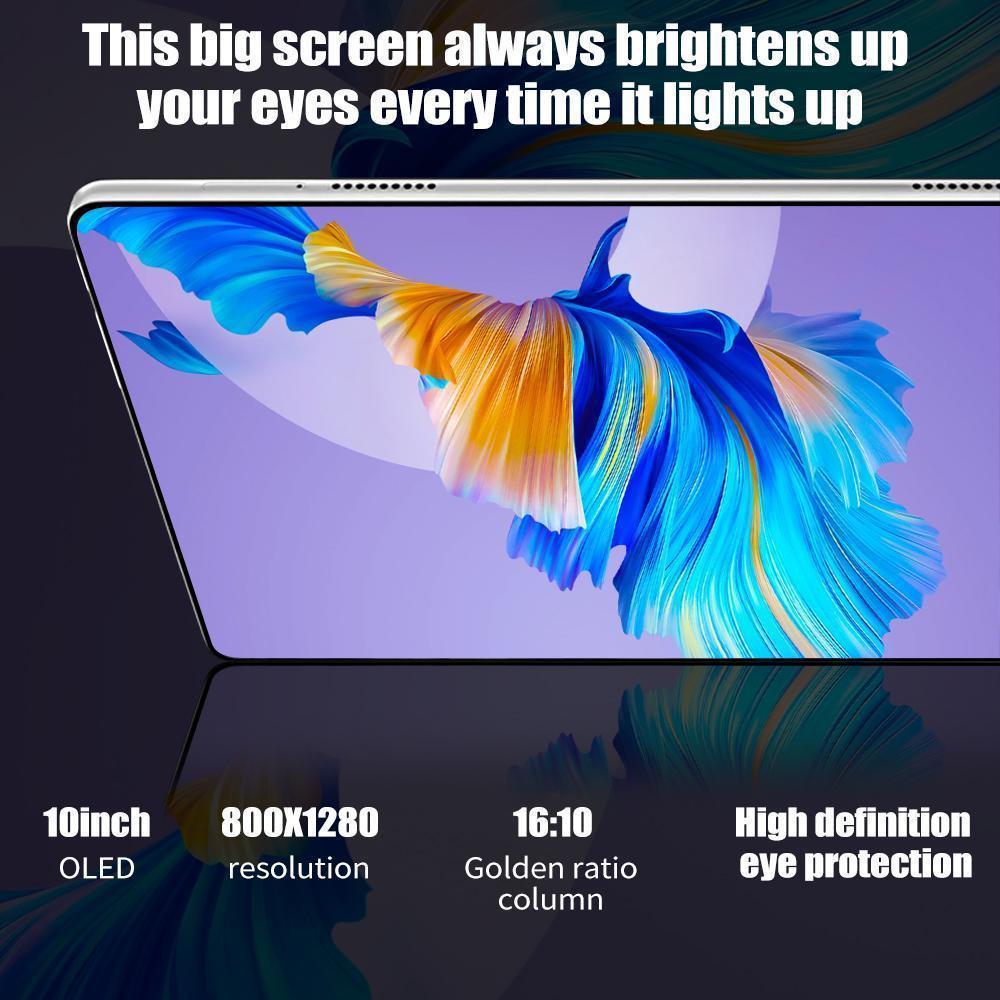 10.1 Inch Android 15 Tablet - 4GB RAM, 64GB Storage, Dual SIM, 1280x800 IPS Display, 5MP+13MP Camera, 5000mAh Battery,with Keyboard Mouse Stylus Case, for Valentine’s Day Gift