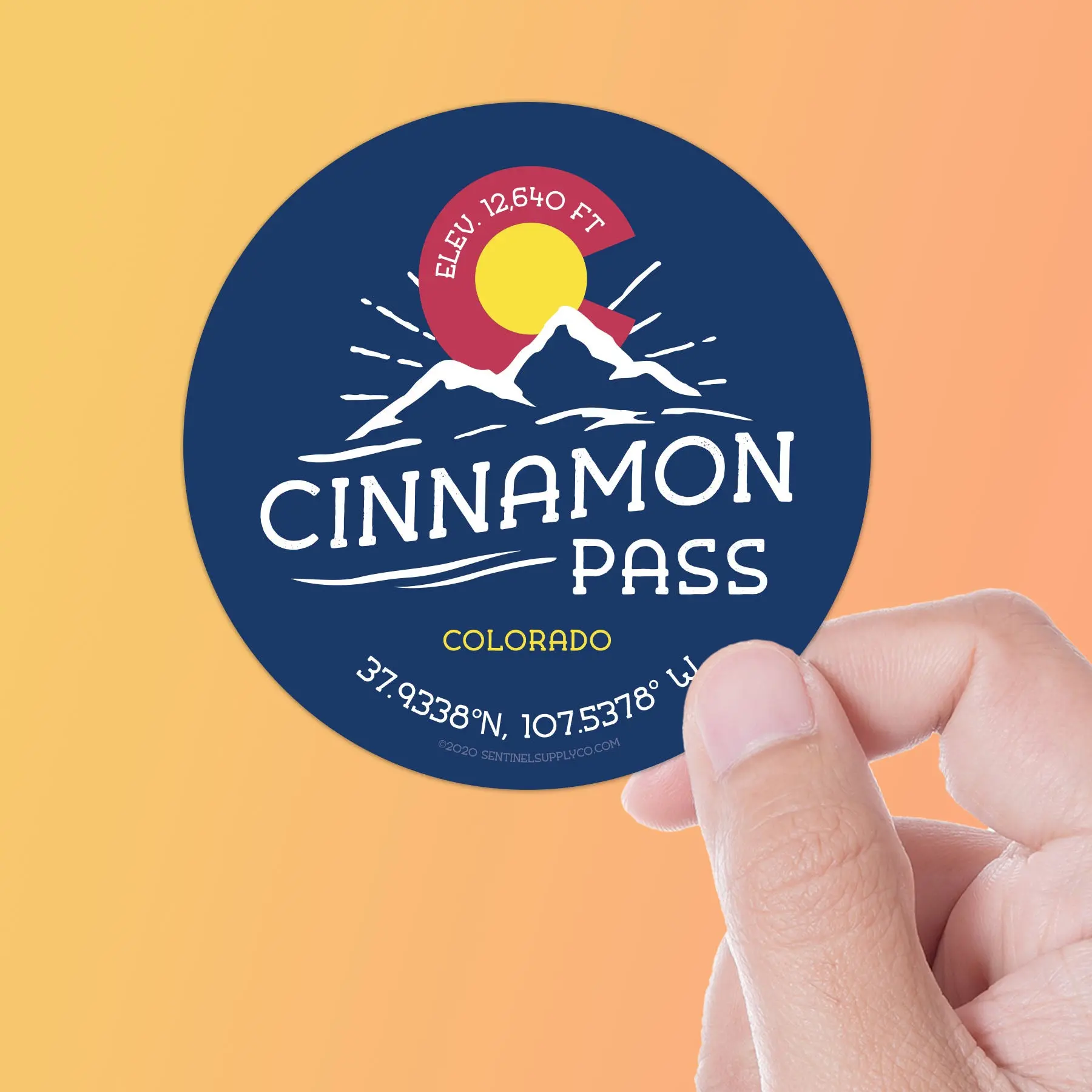 Cinnamon Pass Colorado Stickers