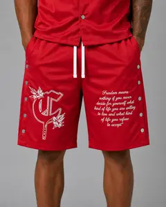 Concept LA 'Freedom' Nylon Shorts (Red) CSET_BOT1