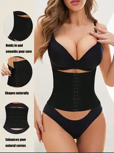 women's black tummy control waist trainer underwear