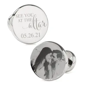 See You at the Altar Custom Photo Cufflinks