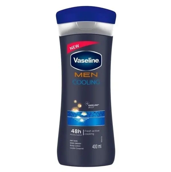 Vaseline Men Cooling + Vaseline Jelly Body Lotion, 13.5oz (400ml)