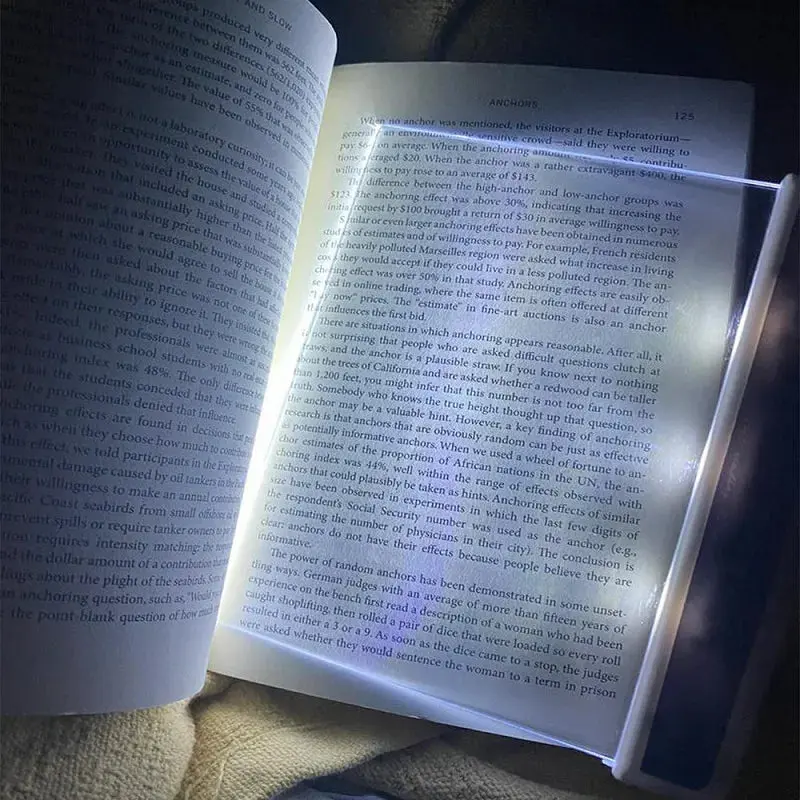 Portable Panel Book Reading Light – Ultra-Thin LED Page Light for Night Reading, Study & Travel