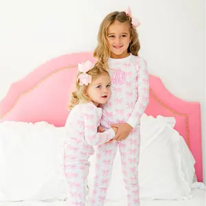 Pink Bow Pajamas for Girls - Soft and Cozy
