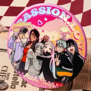 Anime Alien Stage Mize Sua Ivan Till Cosplay Badge Cartoon Metal Brooch Bag Costume Corsage Pins Jewelry Accessories