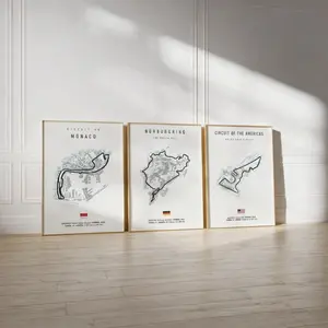 Formula 1 Race Track Poster 2026 - Gift Idea For Racing Fans · Decorative Print (Unframed)