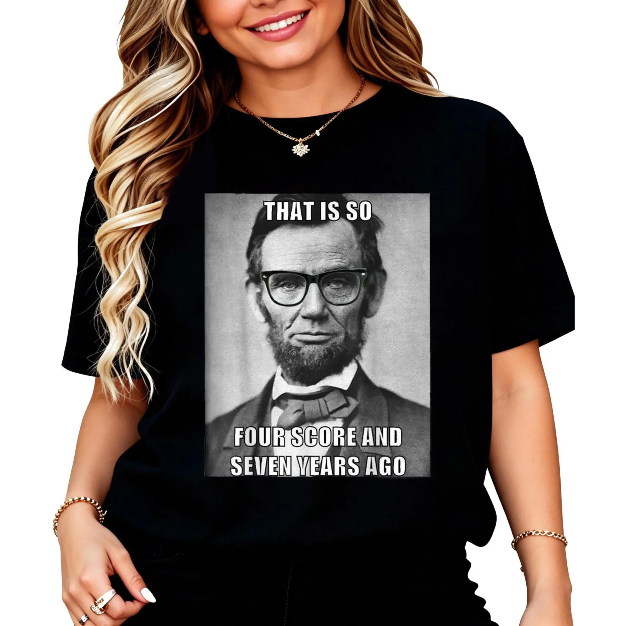 Unisex Funny Hipster Abraham Lincoln T Shirt T-Shirt Funny History Shirts
