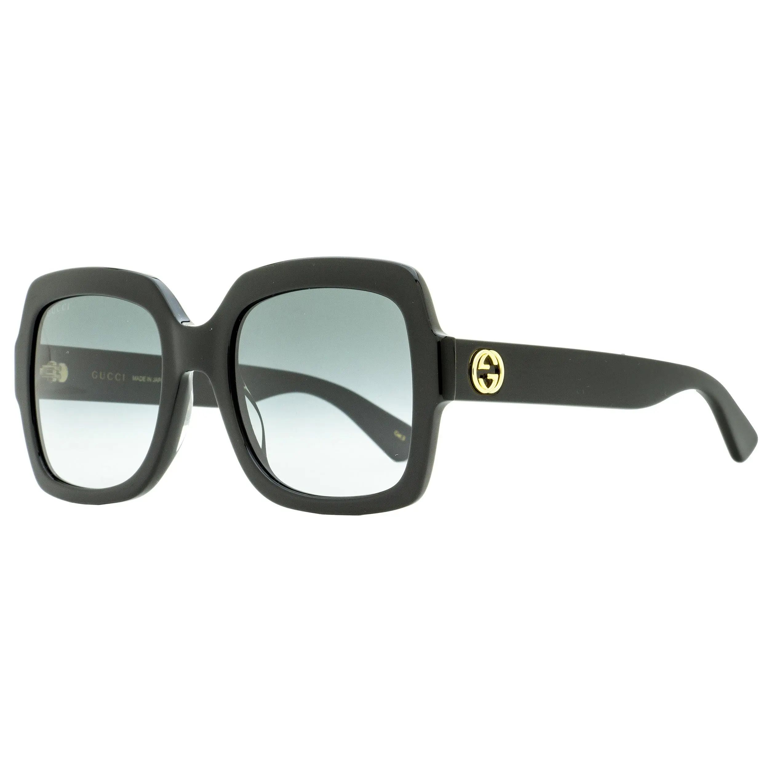 GUCCI Women's Trendy Square Acetate Sunglasses with GG Logo, 100% UV Protection, High Quality Design - GG0036SN Black 54mm, High Quality Sunglasses, Trendy Sunglasses Women, Luxury Sunglasses, Uv Lens