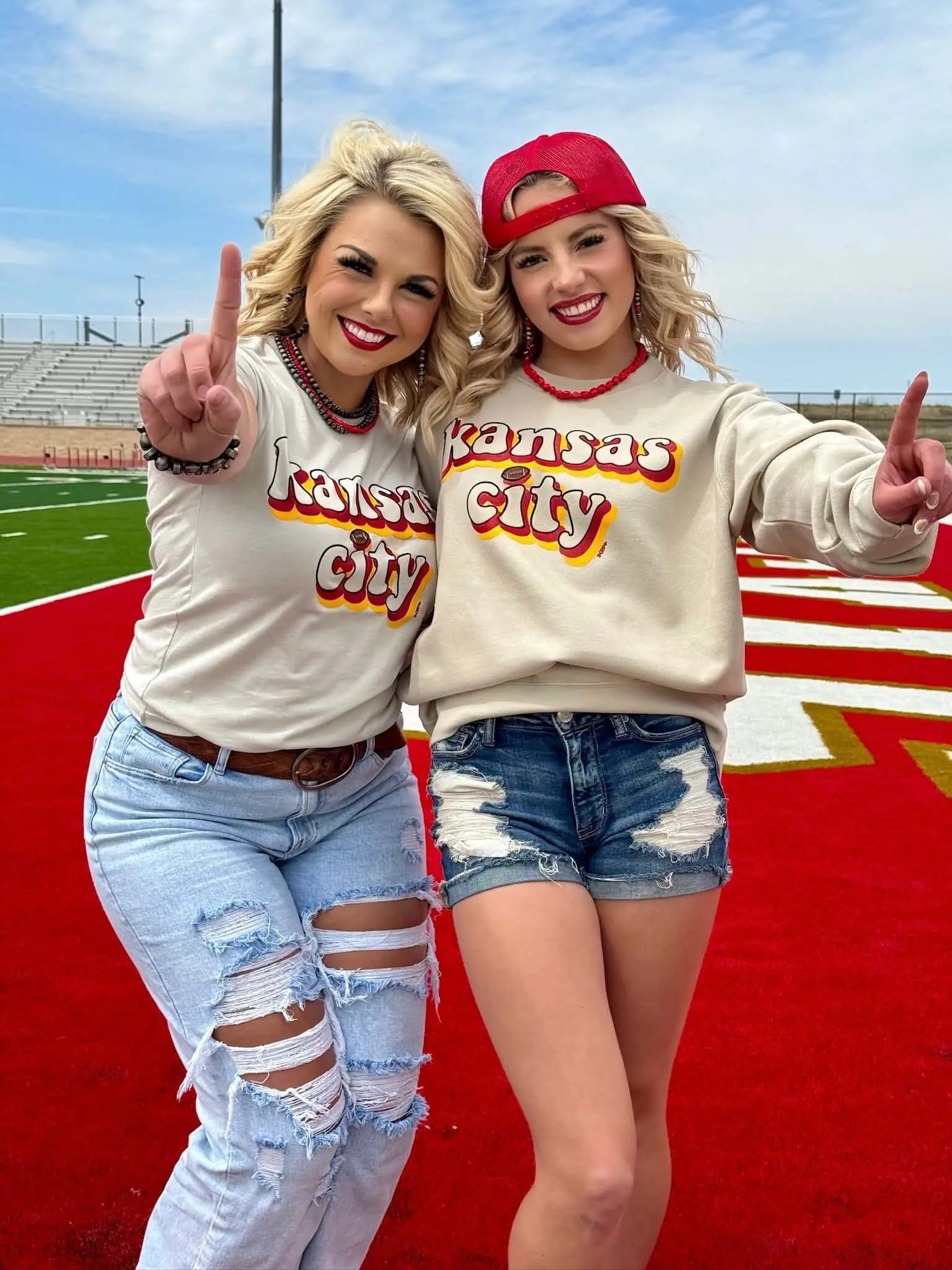 Texas True Threads Kansas City Retro Tee & Sweatshirt by Randi Mahomes, Sporty, Outfits, Everyday, Casual, Tops, Graphic