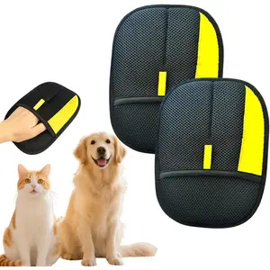 Electrostatic Pet Hair Removal Gloves: Quick Wiping - Reusable & Washable for Sofa Clothing Pet Beds Effortless Cats & Dogs Hair Remover for Busy Pet Owners