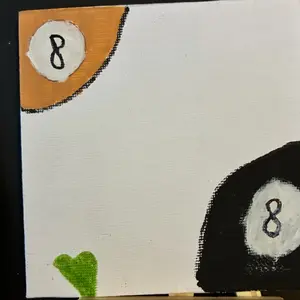 8 Ball Painting - Wall Art Decor for Home, Living Room Display Piece