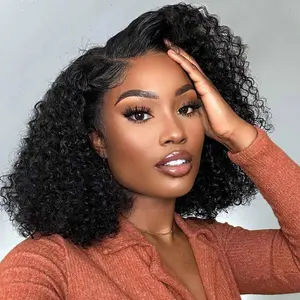 Buy one get one loyomhair Human Hair Lace Front Wigs Human Hair Deep Wave  Density 13x4 HD Full Lace Frontal Wigs Human Hair 12A Pre Plucked Deep Wave Frontal Wig for Women  Wigs