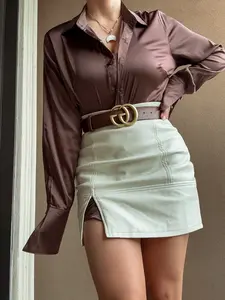 MILY LEATHER MINI SKIRT
