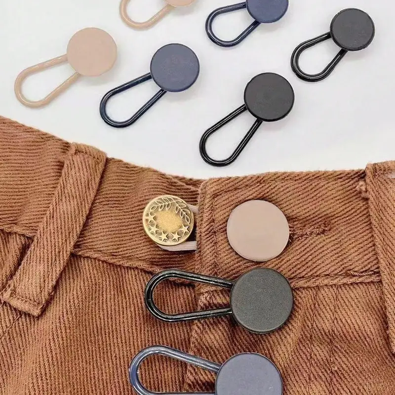 Rubber Pant Waistband Extender Button, Adjustable Pant Waistband Extender Button, Clothes Accessories for Women & Men, Solid Buttons